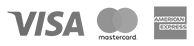 Aceptamos visa, mastercard y american express.
